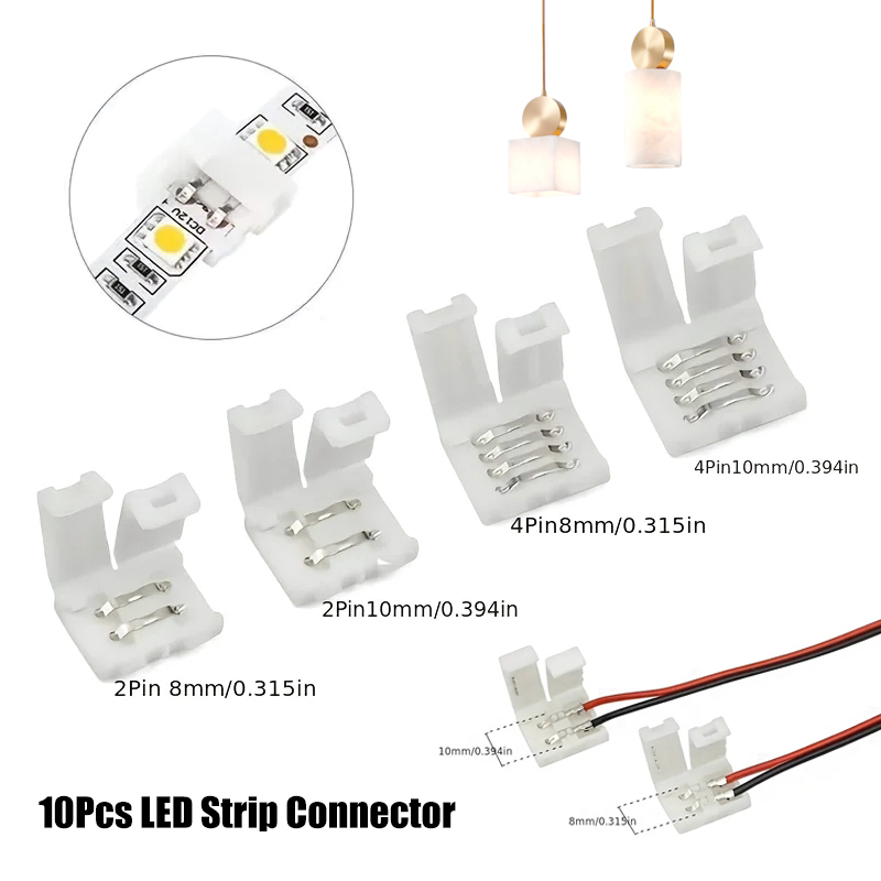 Rgb Led Matrix 8X8 - 10szt Złącze taśmy LED 8MM 10MM