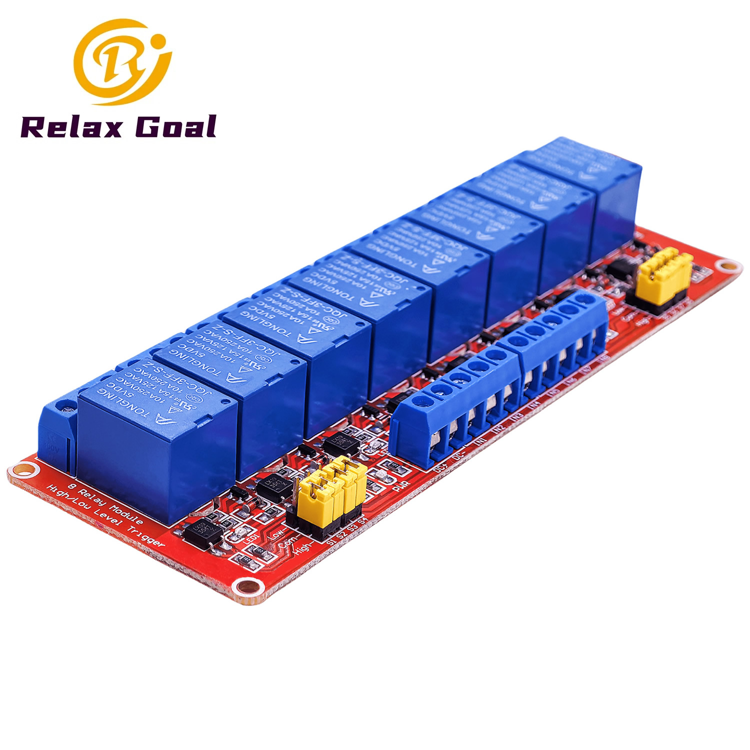 Relay 8 Channel Board - Moduł przekaźnikowy 8-kanałowy 5V 12V 24V