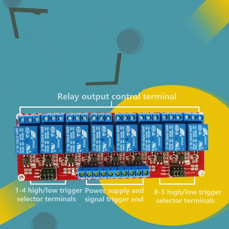 8-kanałowy moduł przekaźników  – Relay 8 Channel Board recenzja i cena