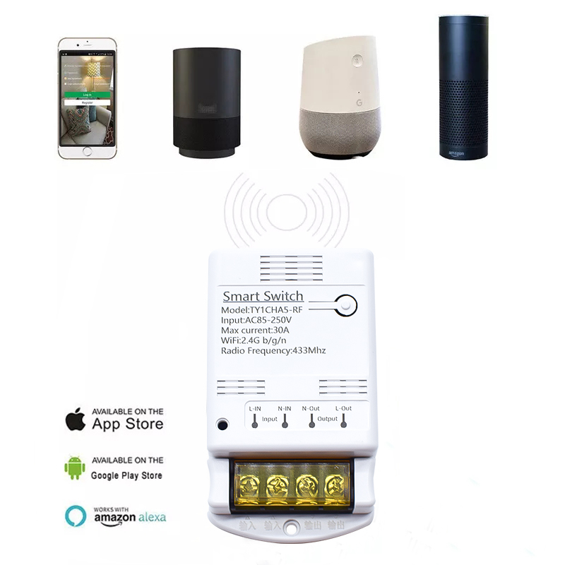 Moduł przekaźnika Wifi 30A 85- – Home Automation Technology recenzja i cena