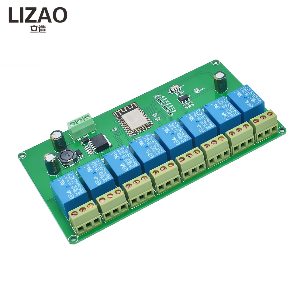 Moduł przekaźnikowy WiFi LIZAO – Relay 8 Channel Board recenzja i cena